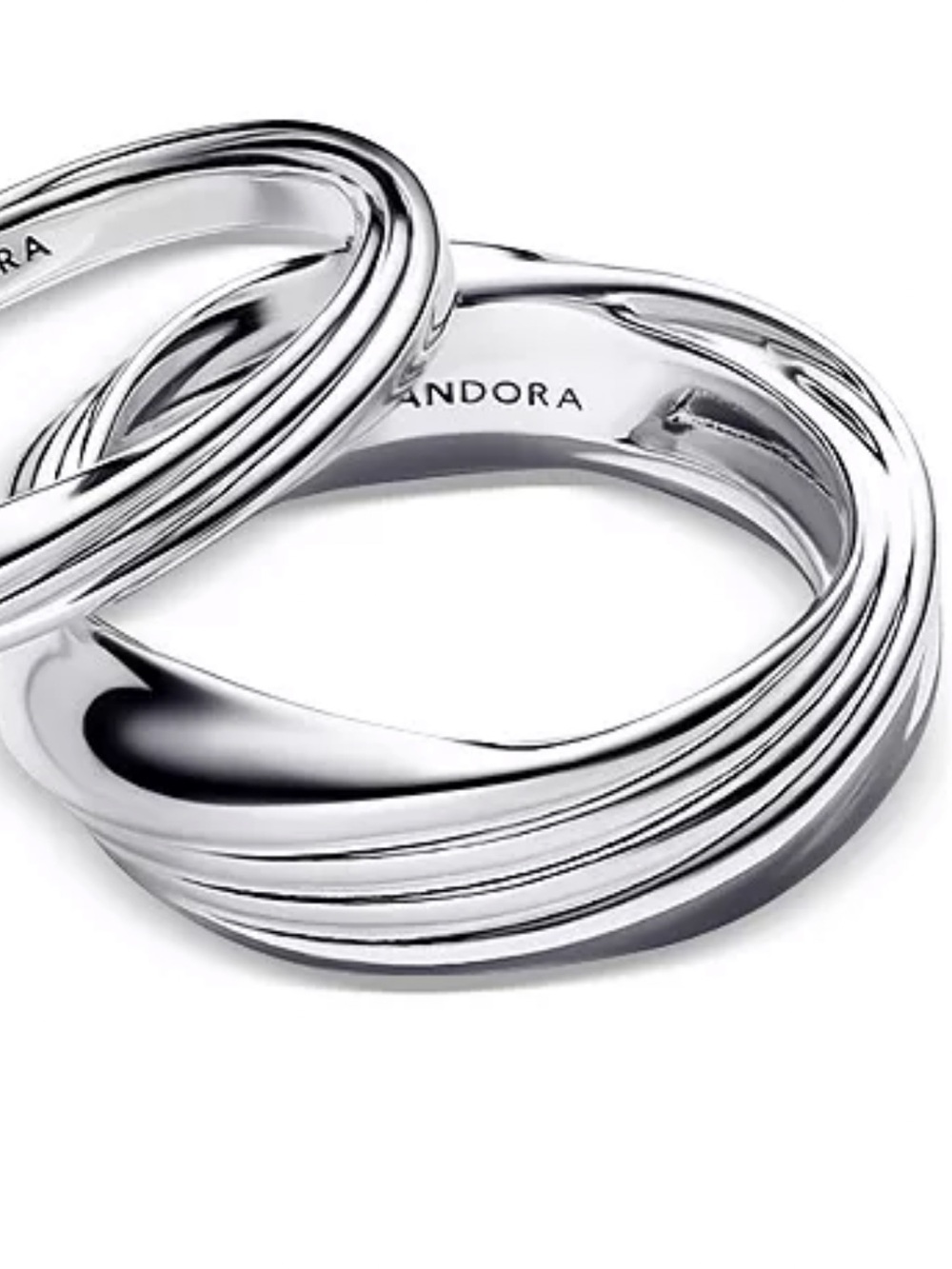 Pandora Twisted Single Stackable Ring - Picture 2 of 15